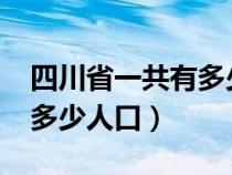 四川省一共有多少人口2022（四川省一共有多少人口）
