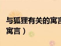 与狐狸有关的寓言故事数学版（与狐狸有关的寓言）