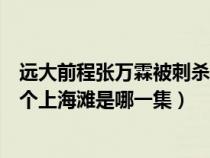 远大前程张万霖被刺杀是哪一集（远大前程张万霖说放眼整个上海滩是哪一集）