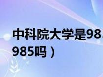 中科院大学是985吗还是211（中科院大学是985吗）