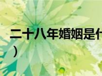 二十八年婚姻是什么婚（二十年婚姻是什么婚）