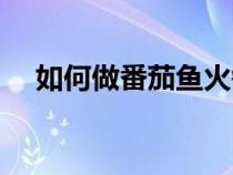 如何做番茄鱼火锅（怎样做番茄鱼火锅）