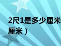 2尺1是多少厘米腰围多少臀围（2尺1是多少厘米）