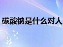 碳酸钠是什么对人体有害吗（碳酸钠是什么）