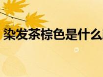 染发茶棕色是什么颜色（茶棕色是什么颜色）