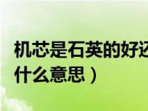 机芯是石英的好还是机械的好（机芯石英表是什么意思）