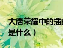 大唐荣耀中的插曲是什么歌?（大唐荣耀插曲是什么）