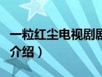 一粒红尘电视剧剧情结局介绍（一粒红尘剧情介绍）