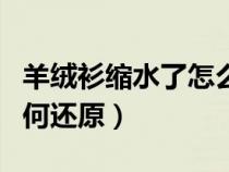 羊绒衫缩水了怎么恢复效果（羊绒衫缩水后如何还原）