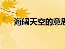 海阔天空的意思是（海阔天空的意思）