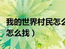我的世界村民怎么找职业方块（我的世界村民怎么找）
