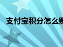 支付宝积分怎么赚钱（支付宝积分怎么赚）