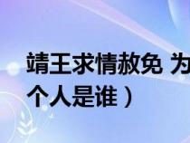 靖王求情赦免 为什么（靖王求皇帝赦免的那个人是谁）