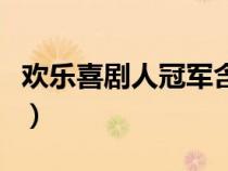 欢乐喜剧人冠军含金量（欢乐喜剧人冠军是谁）