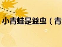 小青蛙是益虫（青蛙不是昆虫为什么叫益虫）