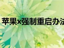 苹果x强制重启办法（苹果x强制重启的方法）