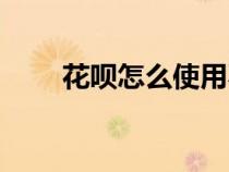 花呗怎么使用不了（花呗怎么使用）