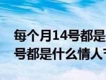 每个月14号都是什么情人节表格（每个月14号都是什么情人节）