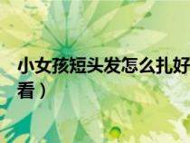 小女孩短头发怎么扎好看披发视频（小女孩短头发怎么扎好看）