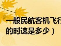 一般民航客机飞行速度是多少（一般民航客机的时速是多少）