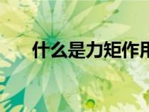 什么是力矩作用面（什么是力矩作用）