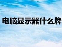 电脑显示器什么牌子好（电脑显示器是什么）