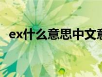 ex什么意思中文意思（exeeo是什么意思）