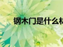 钢木门是什么材质量（钢木门是什么）