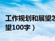 工作规划和展望怎么写简短（对未来工作的展望100字）