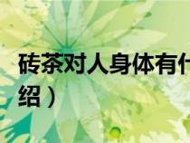 砖茶对人身体有什么好（砖茶的功效与作用介绍）