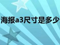 海报a3尺寸是多少厘米（a3尺寸是多少厘米）