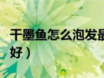 干墨鱼怎么泡发最好切丝（干墨鱼怎么泡发最好）