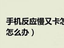 手机反应慢又卡怎么办解决（手机反应慢又卡怎么办）