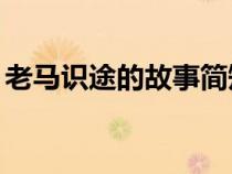 老马识途的故事简短30字（老马识途的故事）