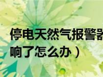 停电天然气报警器响了怎么办（天然气报警器响了怎么办）