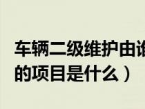 车辆二级维护由谁组织是什么（车辆二级维护的项目是什么）