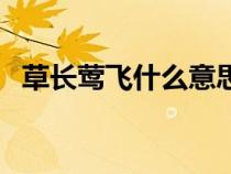 草长莺飞什么意思呢（草长莺飞什么意思）