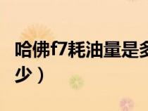 哈佛f7耗油量是多少正常（哈佛f7耗油量是多少）