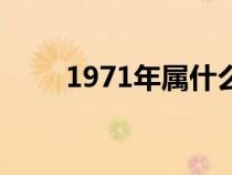 1971年属什么猪（1971年属什么）