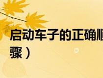 启动车子的正确顺序视频（正确启动车子的步骤）