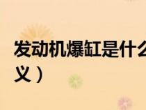 发动机爆缸是什么样子（发动机爆缸是什么含义）
