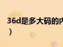 36d是多大码的内衣呢（36d是多大码的内衣）
