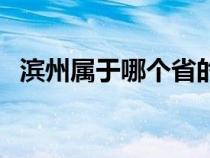 滨州属于哪个省的（滨州是属于哪个省市）