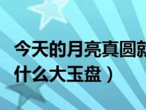 今天的月亮真圆就像（今天的月亮真美像一个什么大玉盘）