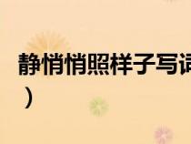 静悄悄照样子写词语静（静悄悄照样子写词语）