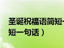 圣诞祝福语简短一句话2019（圣诞祝福语简短一句话）