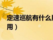 定速巡航有什么用?（定速巡航系统有什么作用）