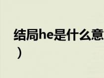 结局he是什么意思英语（结局he是什么意思）
