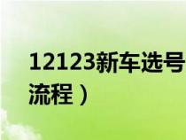 12123新车选号流程图解（12123新车选号流程）