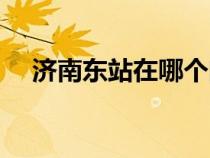 济南东站在哪个门进站（济南东站在哪）